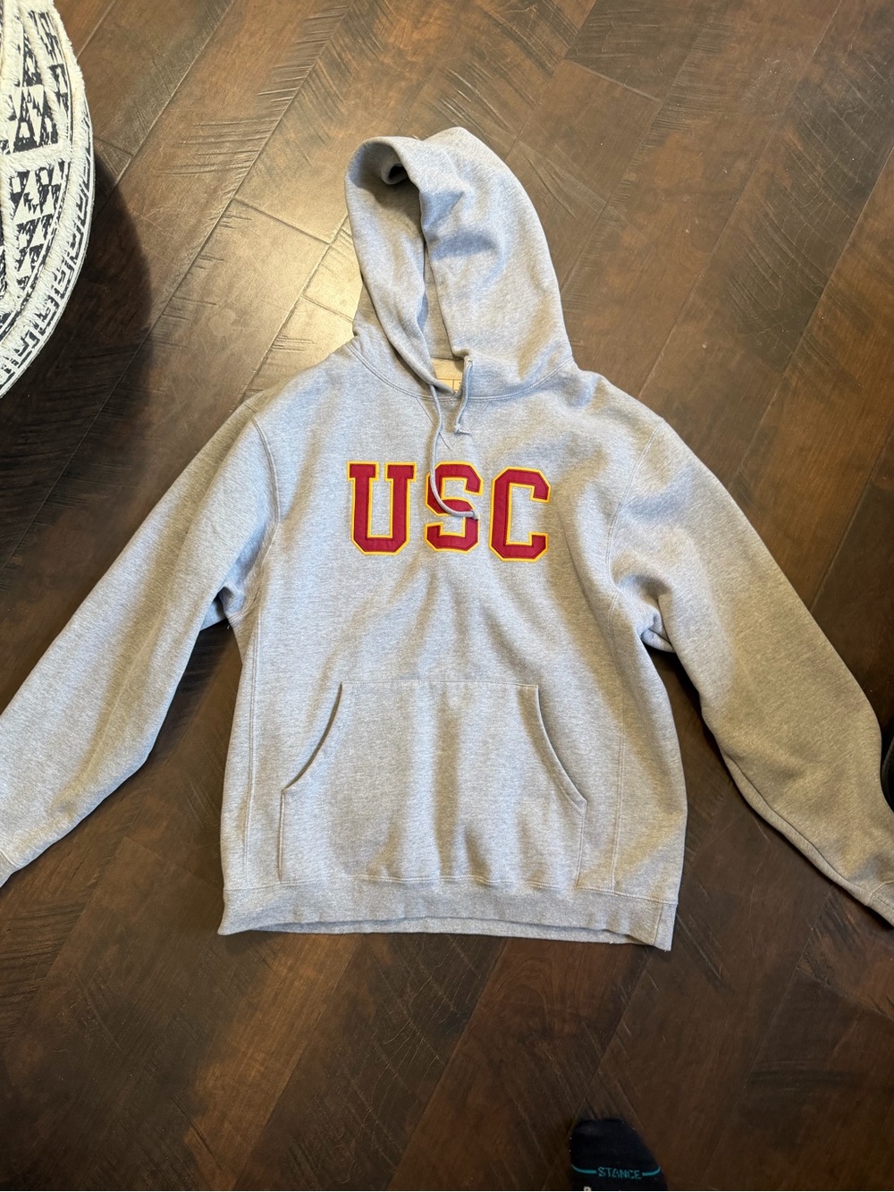 USC Gray Crewneck Hoodie - Collegiate Pullover